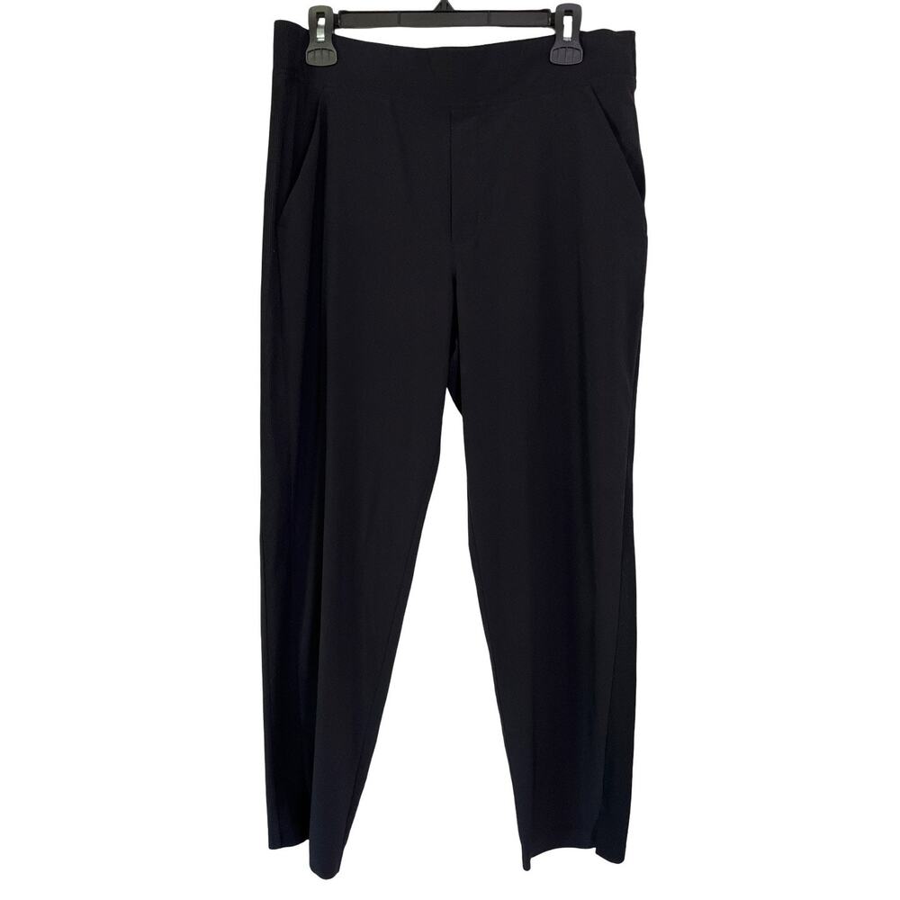 Athleta Brooklyn Ankle Pants Womens 12 Black Stretch Travel Career Jogger